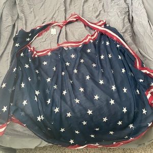 NWT Americana Lightweight Scarf like Cardigan/Swimsuit Cover Up